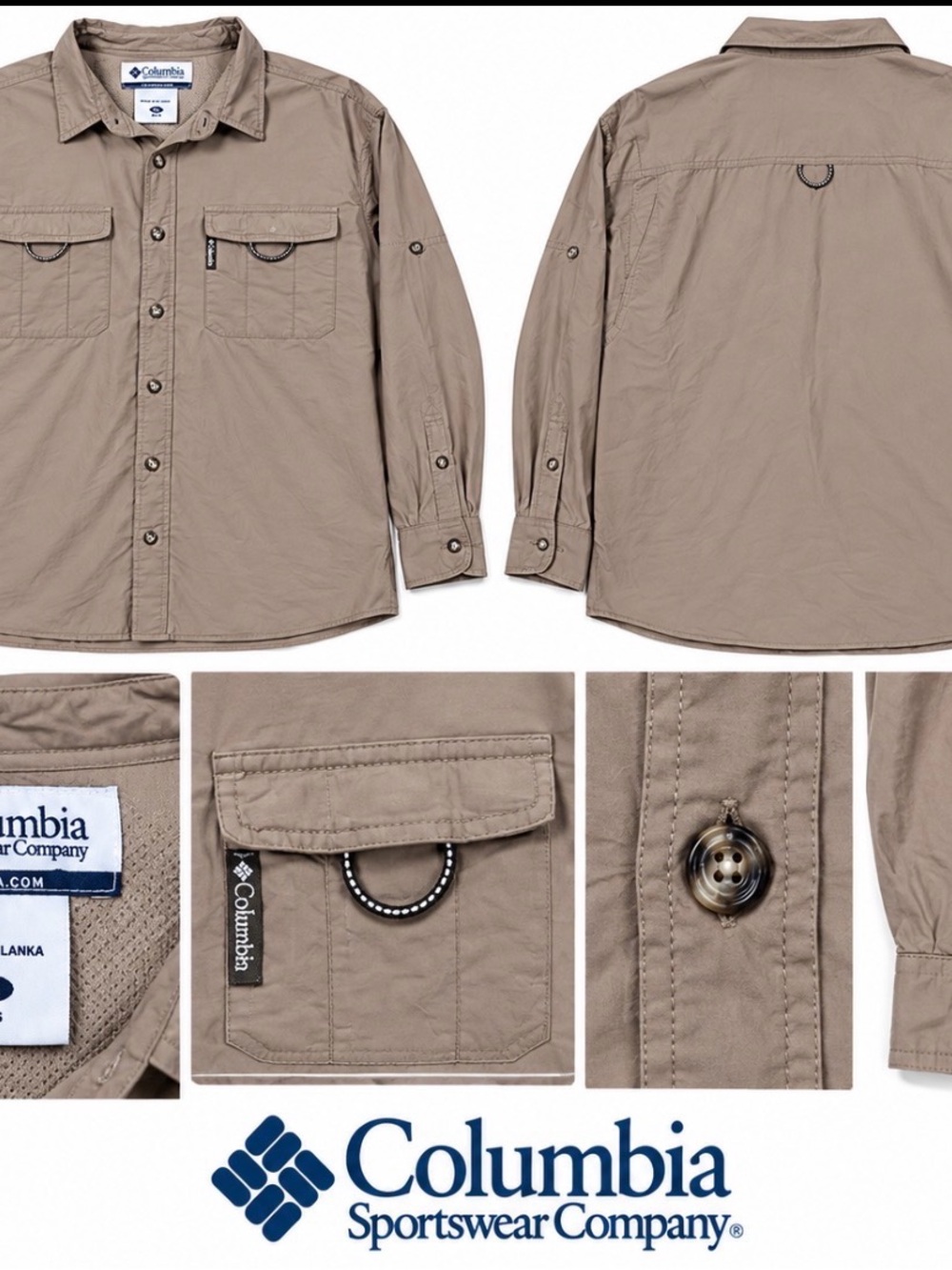 Columbia Men's Shirt Jacket in Taupe